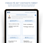 ADHD planlægger prioriteringsværktøj – Eisenhower-matrix til at sortere opgaver