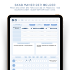 ADHD planlægger vane tracker med streak og belønninger vist på iPad