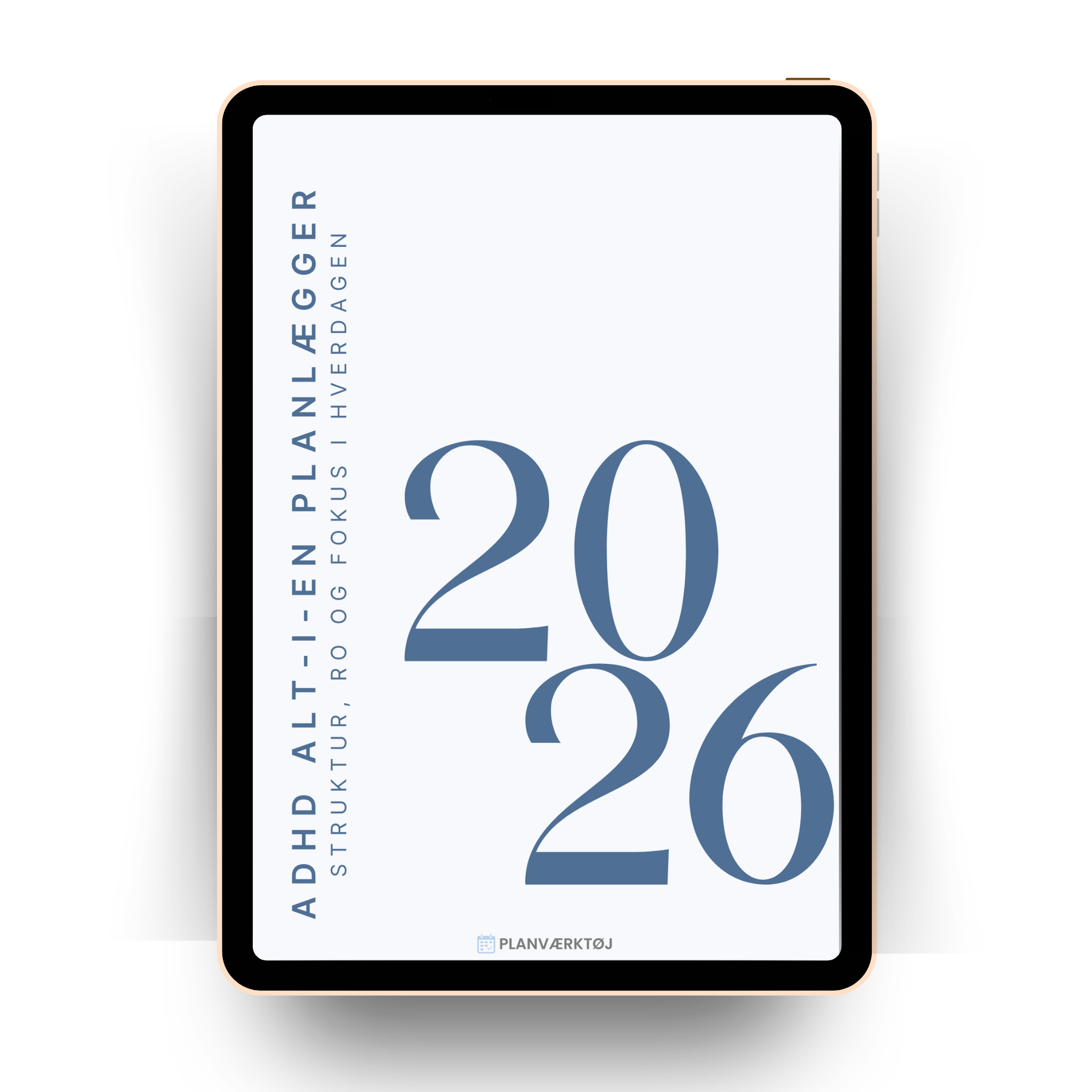 ADHD Alt-i-én Planlægger 2026 – digital PDF planlægger forside